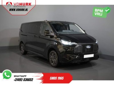 Ford Transit Custom 2.0 TDCI 150 pk L2 DC Dubbel Cabine LIMITED BPM VRIJ 2x Schuifdeur/ Adapt. Cruise/ Elek. Trekhaak/ 360 Camera/ LED/ LMV/ Climate/ Carplay