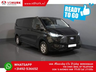 Ford Transit Custom 2.0 TDCI 170 pk Aut. L2 DC Dubbel Cabine LIMITED 2x Schuifdeur/ Adapt. Cruise/ 360 Camera/ LED/ LMV/ Climate/ Carplay