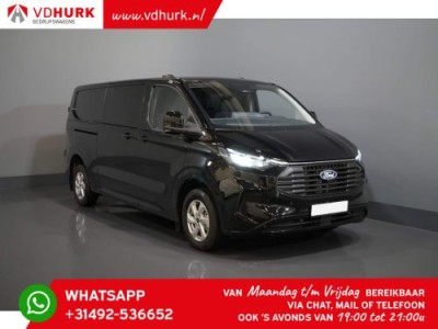 Ford Transit Custom 2.0 TDCI 170 pk Aut. L2 DC Dubbel Cabine LIMITED BPM VRIJ/ 2x Schuifdeur/ Adapt. Cruise/ 360 Camera/ LED/ LMV/ Climate/ Carplay