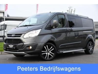 Ford Transit Custom 2.0 TDCI L2H1 Limited DC PB Edition Camera, Cruise, 170PK, Sensoren, Trekhaak, Leder, 2 x Schuifdeur, UNIEK!