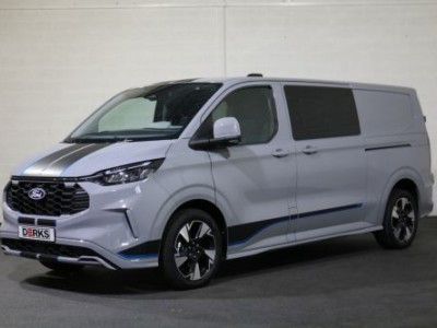 Ford Transit Custom 2.0 TDci 170pk L2 H1 Sport DC AWD Airco Navigatie 360 Camera El. Schuifdeuren Trekhaak