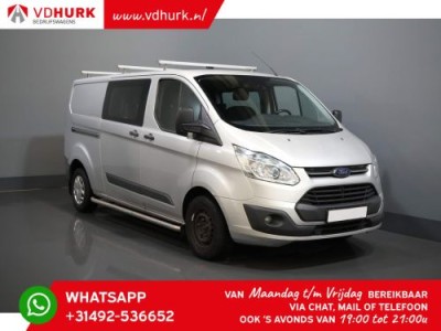 Ford Transit Custom 2.2 TDCI L2 Trend DC Dubbel Cabine 6 Pers./ Sidebars/ Camera/ PDC/ Cruise/ Trekhaak/ Airco