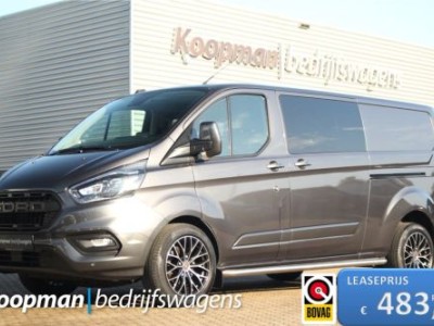 Ford Transit Custom 300 2.0TDCI 130pk L2H1 Limited DC | L+R Zijdeur | Carplay/Android | Trekhaak | Lease 483,- p/m