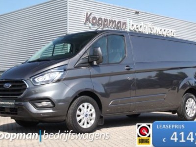 Ford Transit Custom 300 2.0TDCI 130pk L2H1 Limited | Trekhaak | Camera | Cruise | Betonplex | Lease 414,- p/m