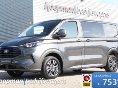 Ford Transit Custom 300 2.0TDCI136pk L1H1 Limited Dubbel Cabine | Adap. Cruise | L+R Zijdeur | LED | Sync 4 13 | Keyless | Camera | Carplay/Android | Lease 753,- p/m