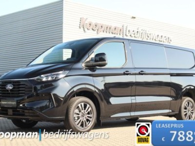 Ford Transit Custom 300 2.0TDCI 136pk L2H1 Limited Dubbel Cabine | Adap. Cruise | L+R Zijdeur | LED | Sync 4 13 | Keyless | Camera | Carplay/Android | Lease 788,- p/m