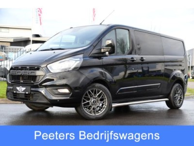 Ford Transit Custom 300 2.0 TDCI L2H1 Black Edition DC Limited Camera, Cruise, Carplay, Automaat, Sensoren, 130PK, Multimedia, Stoelverwarming, 2 x Schuifdeur, UNIEK!