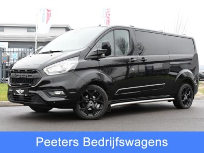 Ford Transit Custom 300 2.0 TDCI L2H1 DC Black Edition Camera, Cruise, 170Pk, Carplay, Automaat, Leder, Multimedia, Sensoren, 2 x Schuifdeur, UNIEK!