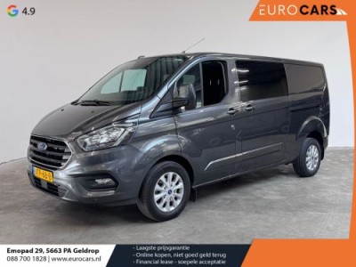 Ford Transit Custom 300 2.0 TDCI L2H1 Limited Dubbele Cabine Navigatie Airco 2 Schuifdeuren Trekhaak Parkeersensoren Carplay DAB