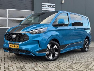 Ford Transit Custom 320 2.0 EcoBlue 170pk L1H1 Sport DC AWD AUT | 5-pers | 2x schuif | Standkachel | Navi | Elektr. Trekhaak | 4WD