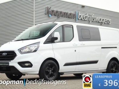 Ford Transit Custom 320 2.0TDCI 170pk L2H1 Limited DC | Trekhaak | | Lease 396,- p/m