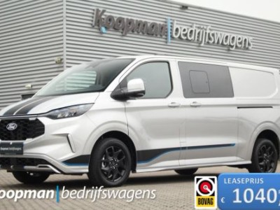 Ford Transit Custom 320 2.0TDCI 170pk L2H1 Sport DC | AWD | L+R Zijdeur Elektrisch | 360Â° Camera | Driver Assist | Carplay/Android | Keyless | BLISS | Lease 1040,- p/m