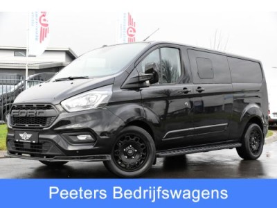 Ford Transit Custom 320 2.0 TDCI L2H1 Black Edition DC Adaptieve Cruise, Camera, Carplay, 170PK, Automaat, LED, Trekhaak, Sensoren,  UNIEK!