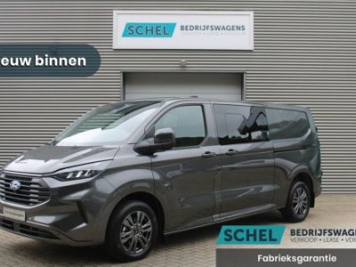 Ford Transit Custom 320 2.0 TDCI L2H1 Limited DC 170pk - Adaptive Cruise - Navi - 2x Schuifdeur - Verwarmd stuur - 70l tank - 17 LM velgen - Rijkla