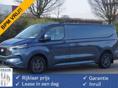 Ford Transit Custom 320L 136PK Limited BPM VRIJ!! 13 Sync 4 Apple CP, Camera, 17 LM, LED!! NR. 638