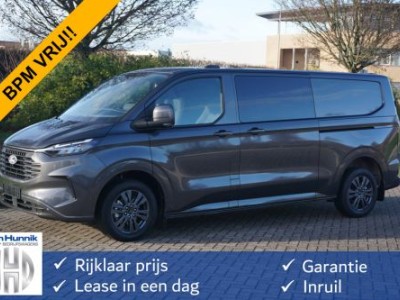 Ford Transit Custom 320L 170PK DC Limited AUT BPM VRIJ!! Navi, ACC, Trekhaak, 360Â° Cam, 17 LM, 2x Schuifdeur!! NR. 744