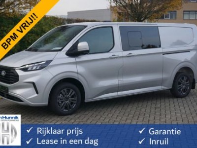 Ford Transit Custom 320L 170PK DC Limited AUT BPM VRIJ!! Navi, ACC, Trekhaak, 360Â° Cam, 17 LM, 2x Schuifdeur!! NR. 764