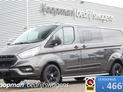 Ford Transit Custom 320 2.0TDCI 130pk L2H1 Limited DC | 6-Zits | L+R Zijdeur | Trekhaak | Camera | Lease 466,- p/m