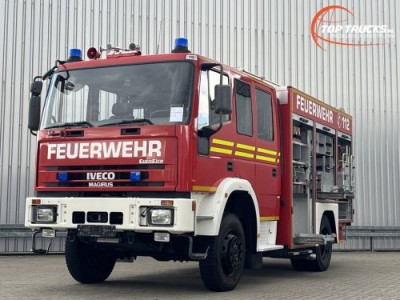 Iveco 135 E22 Eurofire 4x4 - 1.600 ltr -Brandweer, Feuerwehr, Fire brigade- Crew Cab - Expeditie, Camper