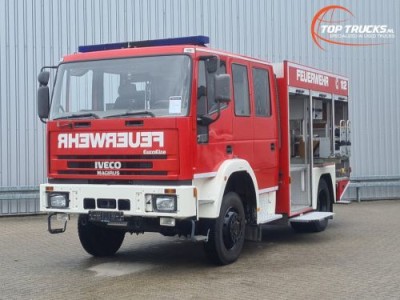 Iveco 135 E24 Euro Fire 4x4 -2.400 ltr - Eurocargo - Brandweer, Feuerwehr, Fire brigade - Expeditie, Camper, DOKA