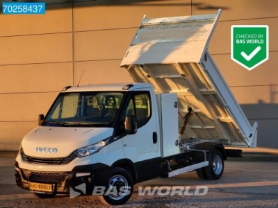 Iveco Daily 35C12 Euro6 Kipper met Kist 3500kg trekhaak Airco Cruise Tipper Kieper Benne Airco Trekhaak Cruise control