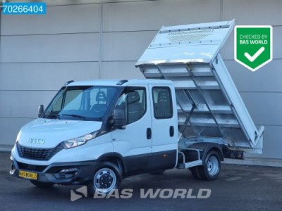 Iveco Daily 35C14 Euro6 Kipper Dubbel Cabine 3.5t Trekhaak Airco Cruise Tipper Benne Airco Trekhaak Cruise control