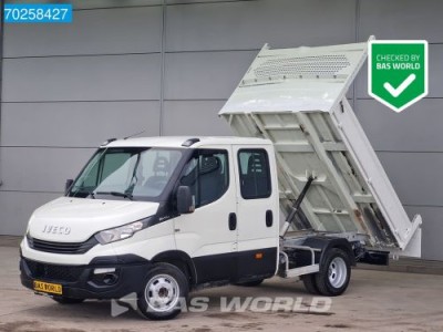 Iveco Daily 35C14 Kipper Dubbel Cabine 3500kg trekhaak Airco Cruise Tipper Benne Kipper Airco Dubbel cabine Trekhaak Cruise control