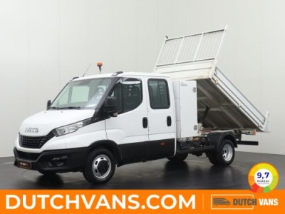Iveco Daily 35C14 Kipper Dubbele Cabine | 3500Kg Trekhaak | Airco | Cruise | Toolbox