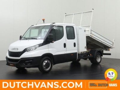 Iveco Daily 35C14 Kipper Dubbele Cabine | 3500Kg Trekhaak | Toolbox | Airco | Cruise | 6-Persoons