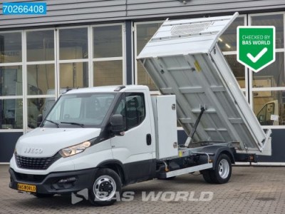 Iveco Daily 35C14 Kipper met Kist 3.5t trekhaak Airco Cruise Tipper Benne Kieper Airco Trekhaak Cruise control