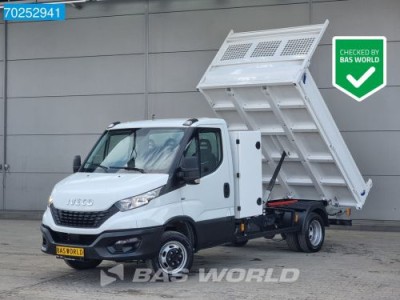 Iveco Daily 35C14 Kipper met Kist 3500kg Trekhaak Airco Cruise Tipper Benne Kieper Airco Cruise control