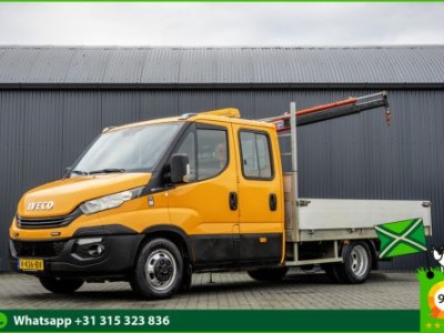 Iveco Daily 35C15 3.0 | Open Laadbak met kraan | Euro 6 | 150 PK | Luchtgeveerd | Cruise | Airco