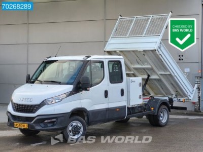 Iveco Daily 35C16 3.0L Kipper Dubbel Cabine 3.5t trekhaak Navi Camera Airco Cruise Benne Tipper Kieper Airco Dubbel cabine Trekhaak Cruise c