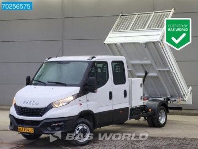 Iveco Daily 35C16 3.0L Kipper Dubbel Cabine 3500kg trekhaak Airco Cruise Camera Navi Tipper Benne Kipper Airco Dubbel cabine Trekhaak Cruise