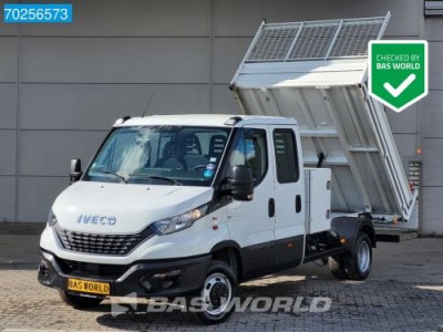 Iveco Daily 35C16 3.0L Kipper Dubbel Cabine 3500kg trekhaak Airco Cruise Camera Navi Tipper Benne Kipper Airco Dubbel cabine Trekhaak Cruise