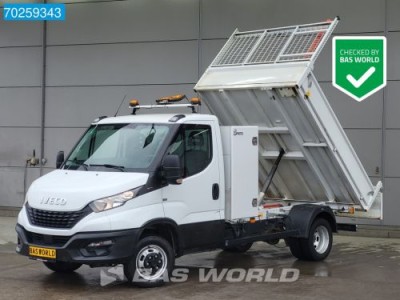 Iveco Daily 35C16 3.0L Kipper met kist Euro6 3500kg trekhaak Airco Cruise Tipper Benne Kieper 2m3 Airco Trekhaak Cruise control