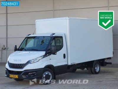 Iveco Daily 35C16 Bakwagen Laadklep Automaat Gesloten Laadbak Airco Camera Koffer LBW Meubelbak 19m3 Airco