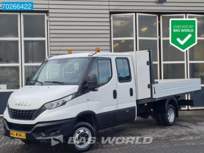 Iveco Daily 35C18 3.0L 180PK Open Laadbak Dubbel Cabine Kist Trekhaak Airco Cruise Airco Dubbel cabine Trekhaak Cruise control