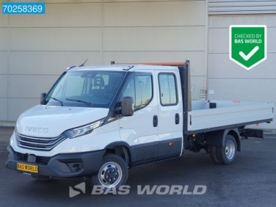 Iveco Daily 35C21 3.0 210PK 2025model Dubbel Cabine Open laadbak CarPlay ACC LED 3,5T Trekvermogen Pritsche Pickup 3m3 Airco Dubbel cabine