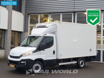 Iveco Daily 35S14 Automaat Laadklep Koelwagen Euro6 Thermo king V300 380V stekker Koeler Koel Kühlwagen Kühlkoffer Frigo 15m3 Airco Cruise c