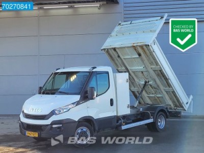 Iveco Daily 35C12 Kipper met Kist Euro6 Airco Cruise 3.5t trekhaak Tipper Benne Kieper 2m3 Airco Trekhaak Cruise control