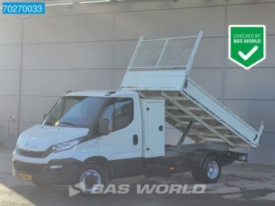 Iveco Daily 35C12 Kipper met Kist Euro6 Airco Cruise 3500kg trekhaak Kieper Tipper Benne 2m3 Airco Trekhaak Cruise control