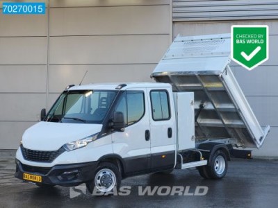 Iveco Daily 35C14 Kipper Dubbel Cabine met Kist 3.5t trekhaak Airco Cruise Kieper Tipper Benne m3 Airco Dubbel cabine Trekhaak Cruise control