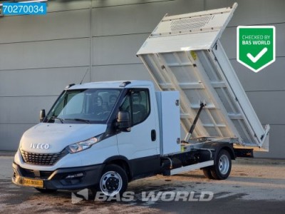 Iveco Daily 35C14 Kipper met Kist 3500kg trekhaak Airco Cruise Kieper Tipper Benne Airco Trekhaak Cruise control