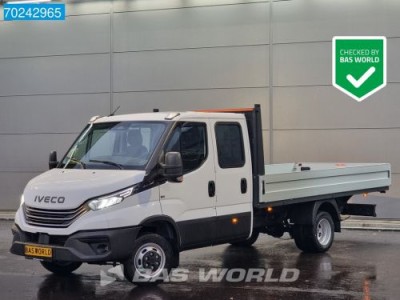 Iveco Daily 35C18 3.0 180PK Nwe model 2025 Dubbel Cabine Open laadbak Navi ACC LED 3,5T Trekvermogen Pritsche Pickup Airco Dubbel cabine