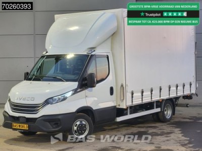 Iveco Daily 35C21 3.0L Automaat Schuifzeilen met Laadklep ACC LED Bakwagen Schuifzeil Zeilen Koffer Meubelbak 21m3 Airco