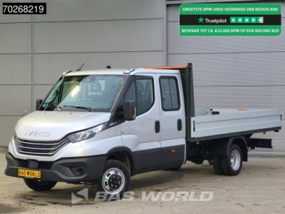 Iveco Daily 35C21 Automaat 2025model Open laadbak Dubbel Cabine CarPlay ACC LED 3,5T Trekvermogen Pritsche Pickup Airco Dubbel cabine