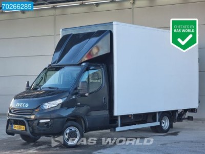 Iveco Daily 50C16 Automaat 5200kg Bakwagen Luchtvering Laadklep Zijdeur Airco Cruise Euro6 Koffer LBW 25m3 Airco Cruise control