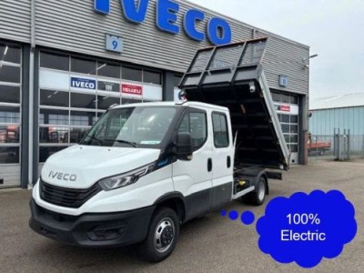 Iveco Daily Electric 42C14DE 74Kw dubbele cabine kipper