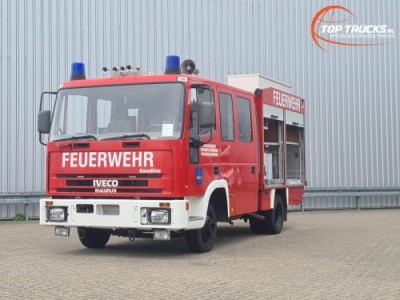 Iveco EUROCARGO 75 E 14 Eurofire 600 ltr - Feuerwehr, Fire truck, Brandweer - Crewcab, Doppelcabine